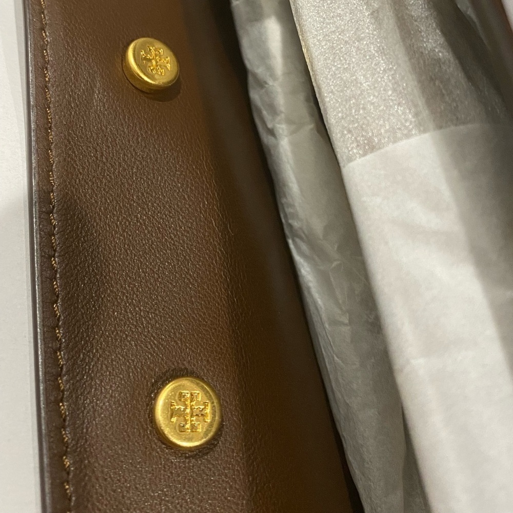 TORY BURCH• Lee Radziwill Double Exotic Bag - Picture 11 of 13